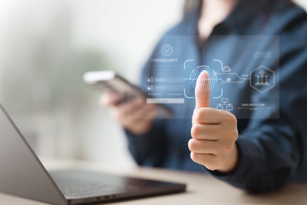 Using thumb to authenticate devices