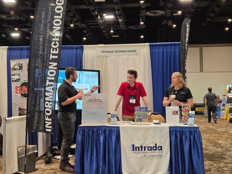 The Intrada table at the PSATS conference